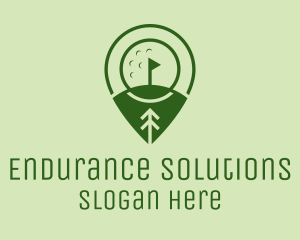 Golf Course Location  logo design