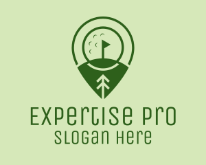 Golf Course Location  logo design