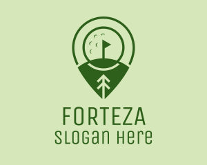 Golf Course Location  logo design