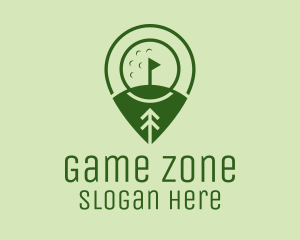 Golf Course Location  logo design