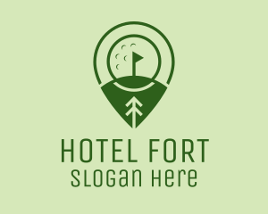 Golf Course Location  logo design