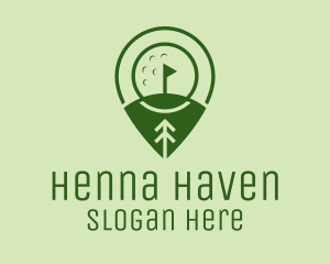 Golf Course Location  logo design