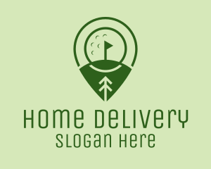 Golf Course Location  logo design