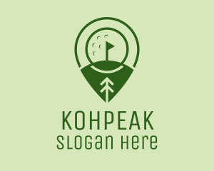 Golf Course Location  logo design