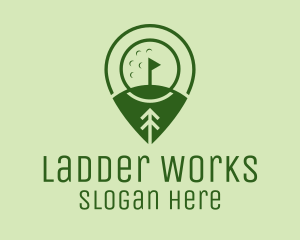 Golf Course Location  logo design