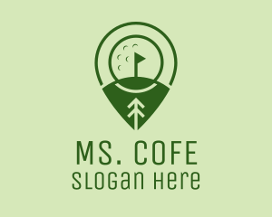 Golf Course Location  logo design