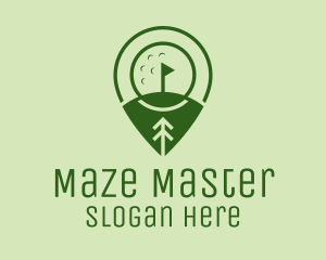 Golf Course Location  logo design