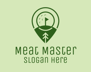 Golf Course Location  logo design