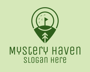 Golf Course Location  logo design