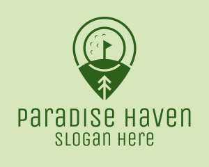 Golf Course Location  logo design