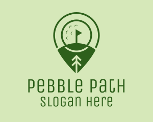 Golf Course Location  logo design