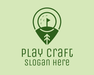 Golf Course Location  logo design