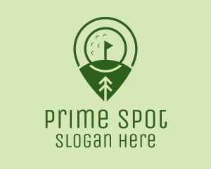 Location - Golf Course Location logo design