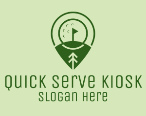 Golf Course Location  logo design