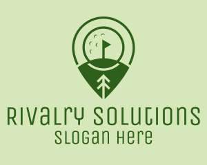 Golf Course Location  logo design