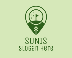 Golf Course Location  logo design