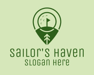 Golf Course Location  logo design