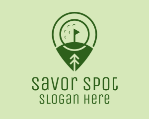 Golf Course Location  logo design