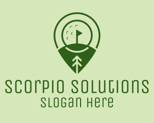 Golf Course Location  logo design