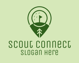 Golf Course Location  logo design