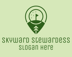 Golf Course Location  logo design