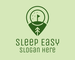 Golf Course Location  logo design