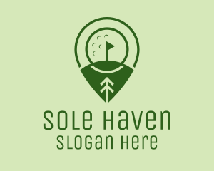 Golf Course Location  logo design