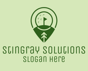 Golf Course Location  logo design