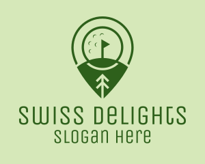 Golf Course Location  logo design