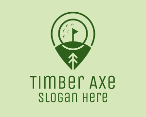 Golf Course Location  logo design