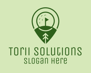 Golf Course Location  logo design