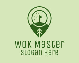 Golf Course Location  logo design