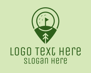 Coaching - Golf Course Location logo design