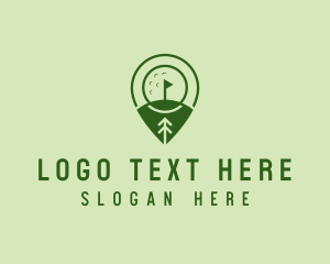 Golf Course Location  logo design