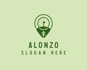 Golf Course Location  logo design