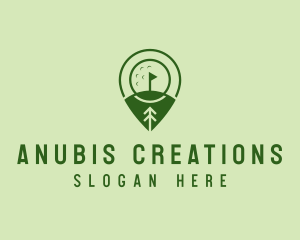 Golf Course Location  logo design