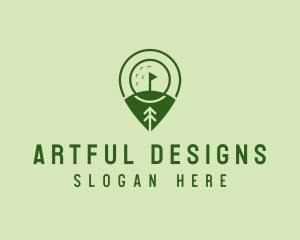 Golf Course Location  logo design