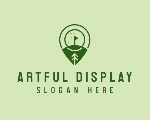 Golf Course Location  logo design