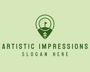 Golf Course Location  logo design