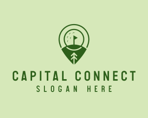 Golf Course Location  logo design