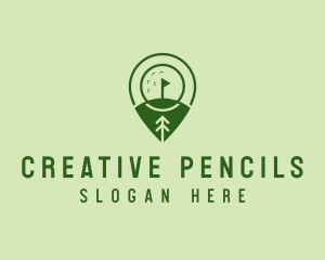 Golf Course Location  logo design