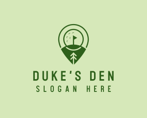 Golf Course Location  logo design