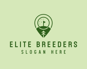 Golf Course Location  logo design