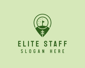 Golf Course Location  logo design