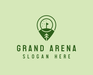 Golf Course Location  logo design