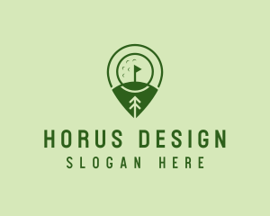 Golf Course Location  logo design