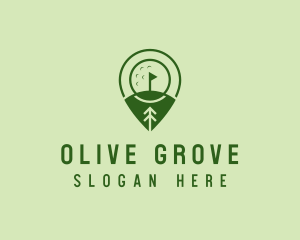 Golf Course Location  logo design