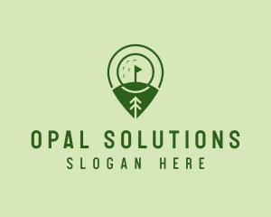 Golf Course Location  logo design