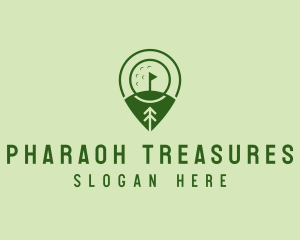 Golf Course Location  logo design