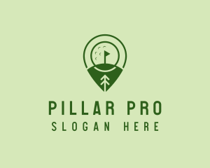 Golf Course Location  logo design